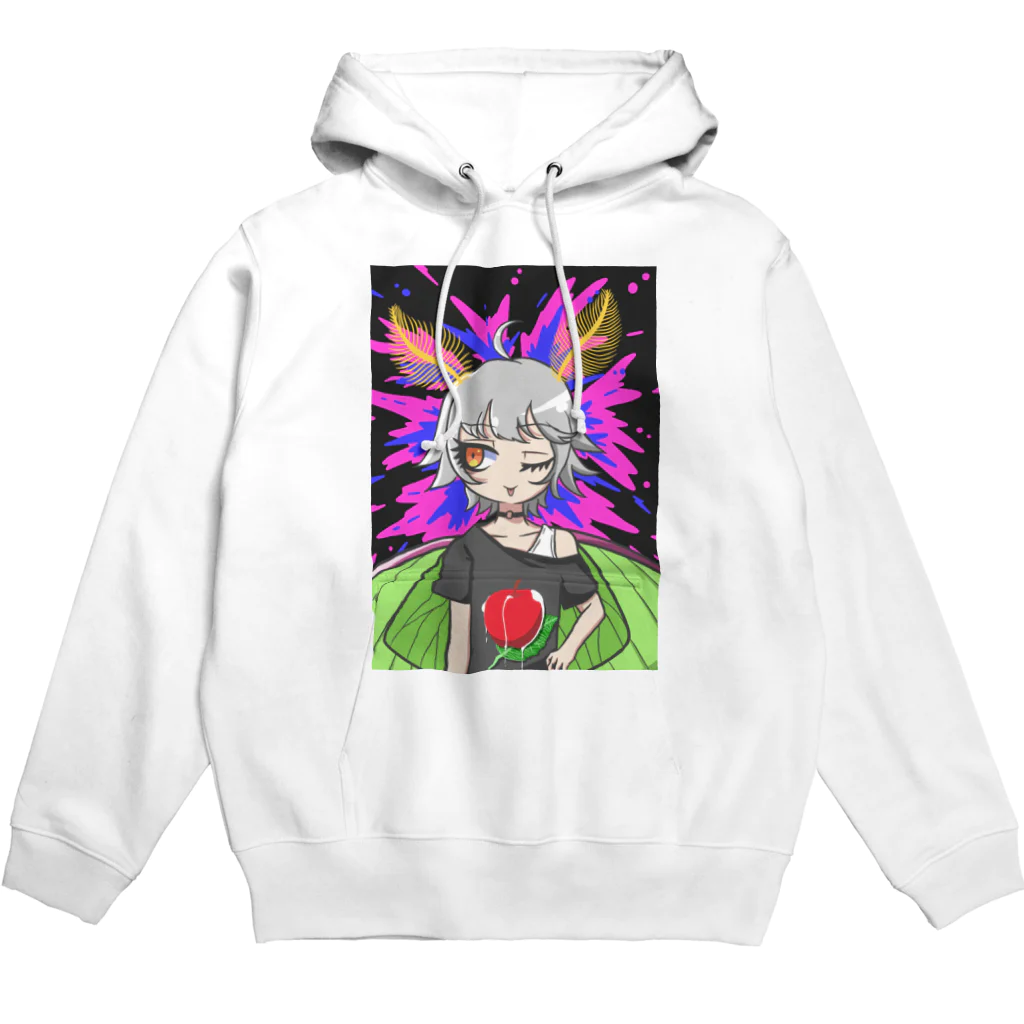 スベスベマンジュウガニの変態少女〈オオミズアオ〉 Hoodie