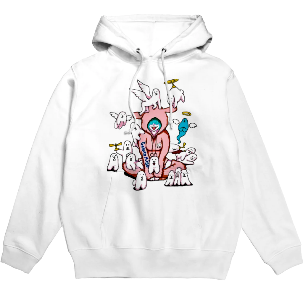 お味噌ちゃん👺LINEスタンプものプードルと少女 Hoodie