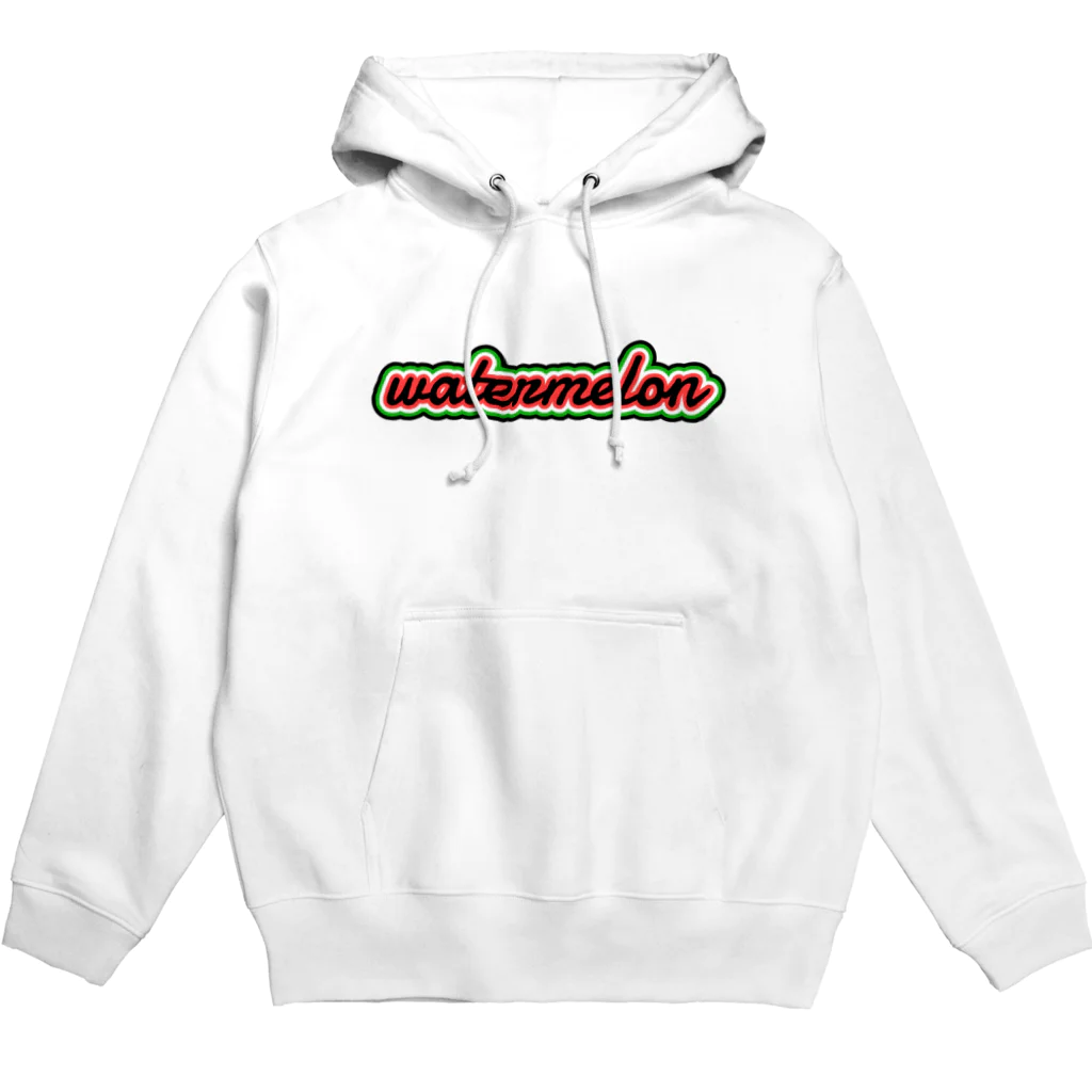 くまくま農園の西瓜カットロゴ大玉 Hoodie