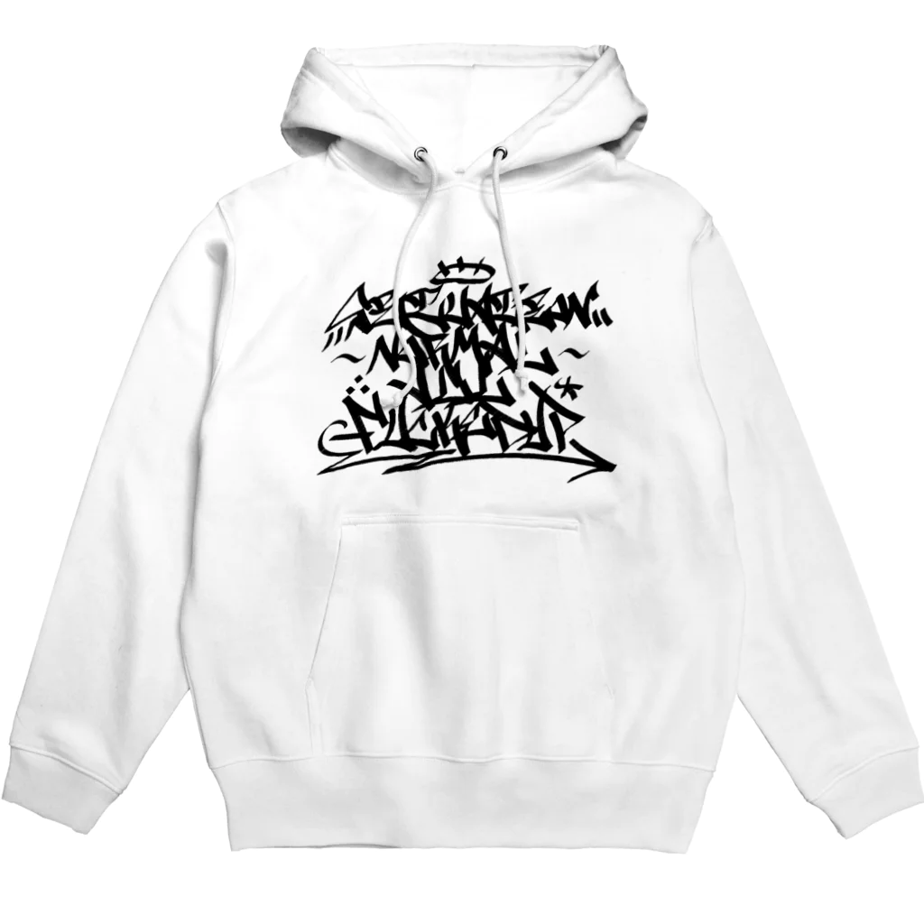 あさぎのgraffiti 「SNAFU」　Ver.black Hoodie