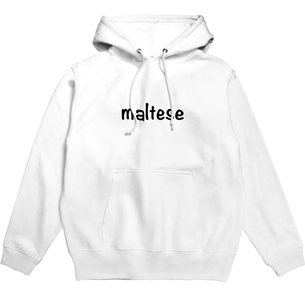 merciro maltese dogのおすわりマルチーズ犬 Hoodie