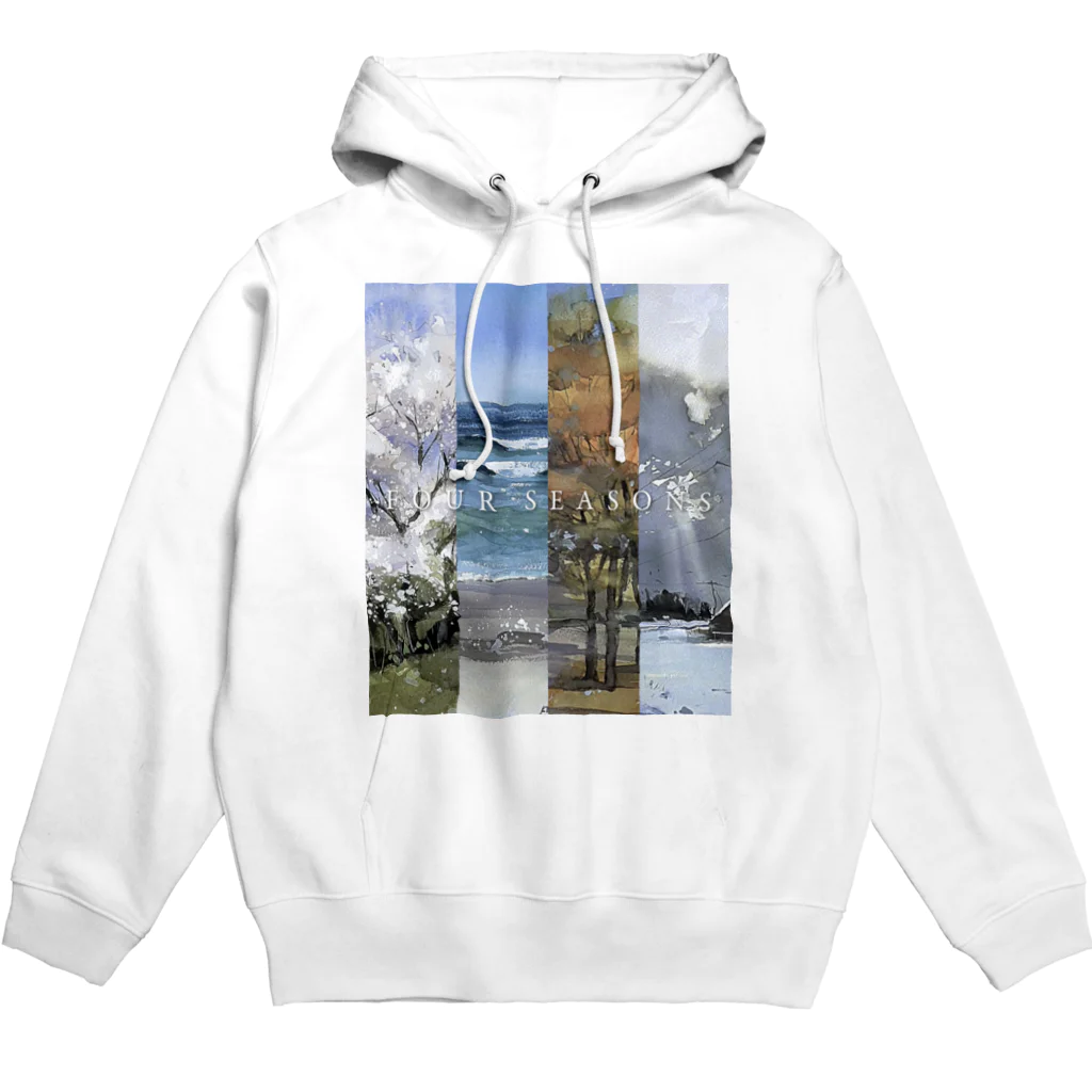 源内コンセプションの【水彩】FOUR SEASONS Hoodie