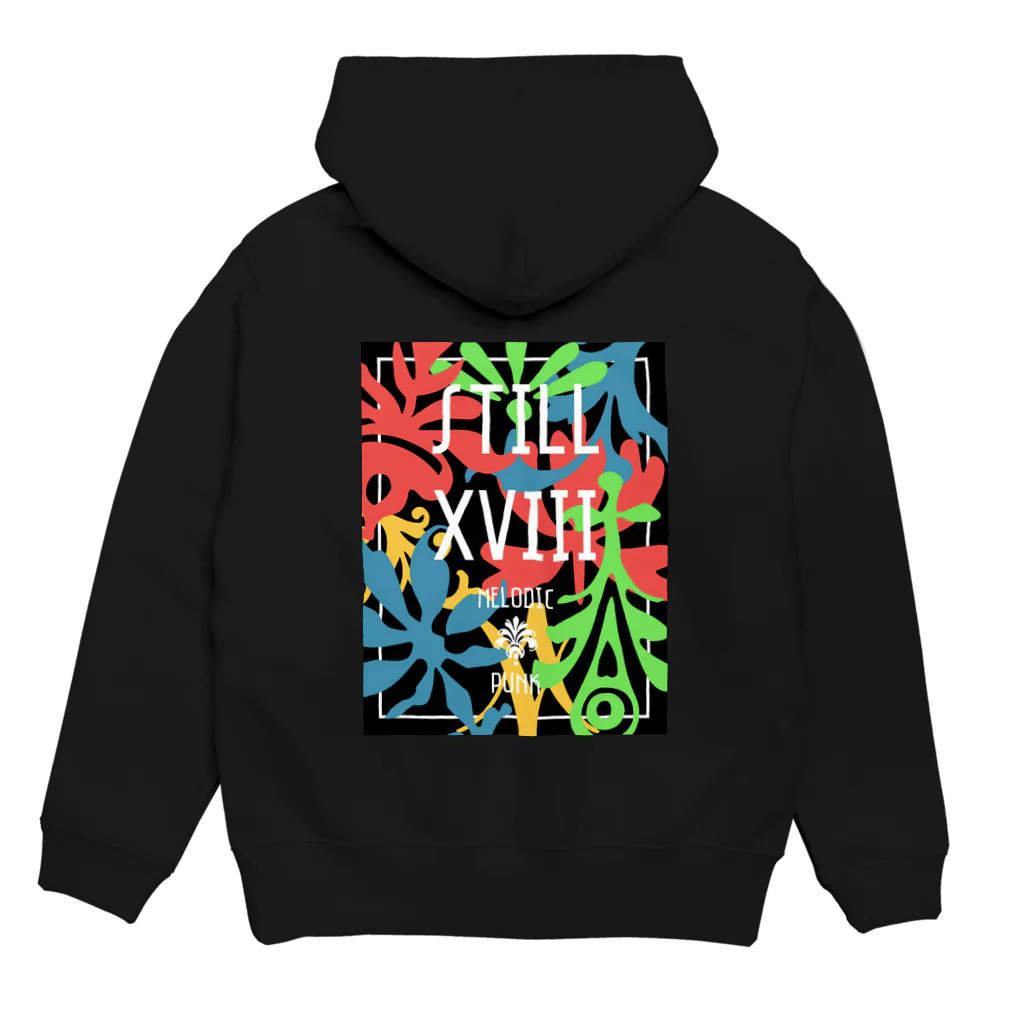 still18 STOREのカラフルロゴ Hoodie:back