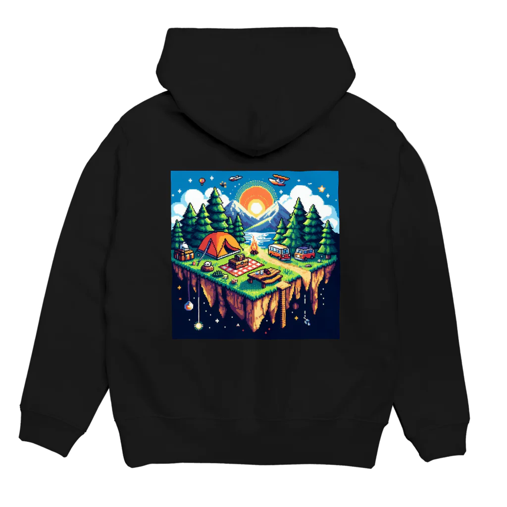 Forêt de Renardsのcamping(ドット) Hoodie:back