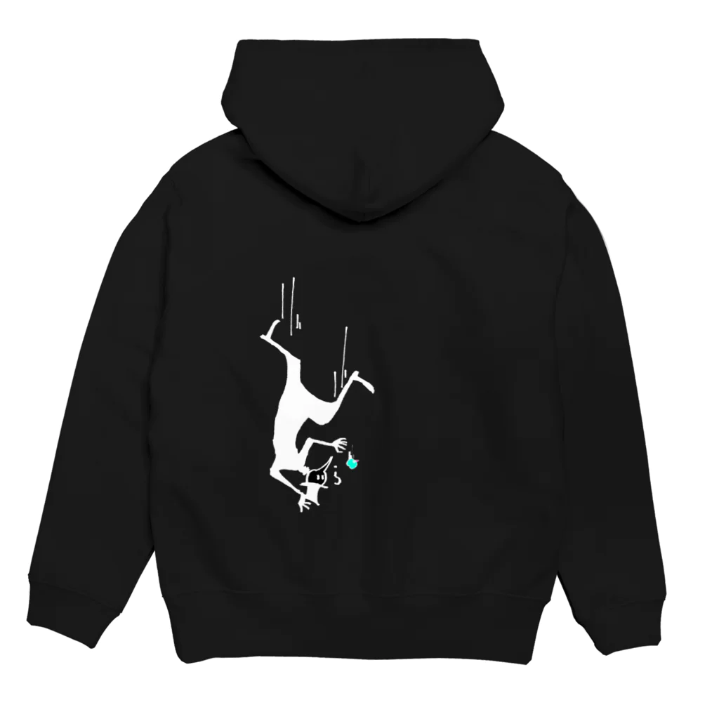 奇妙な倉庫 骨狩工房のペストマスク(落下) Hoodie:back