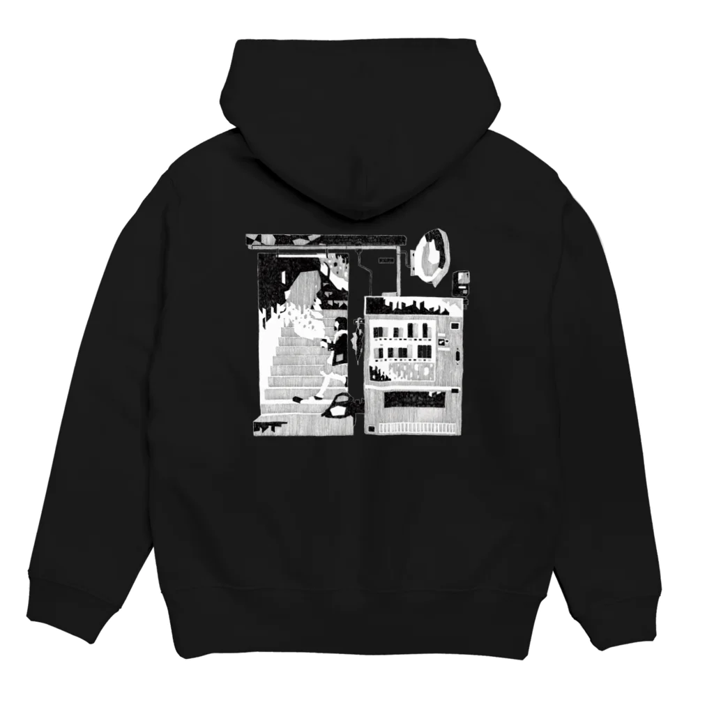 出口瀬々の深海自動販売機【シーラカンス】 Hoodie:back