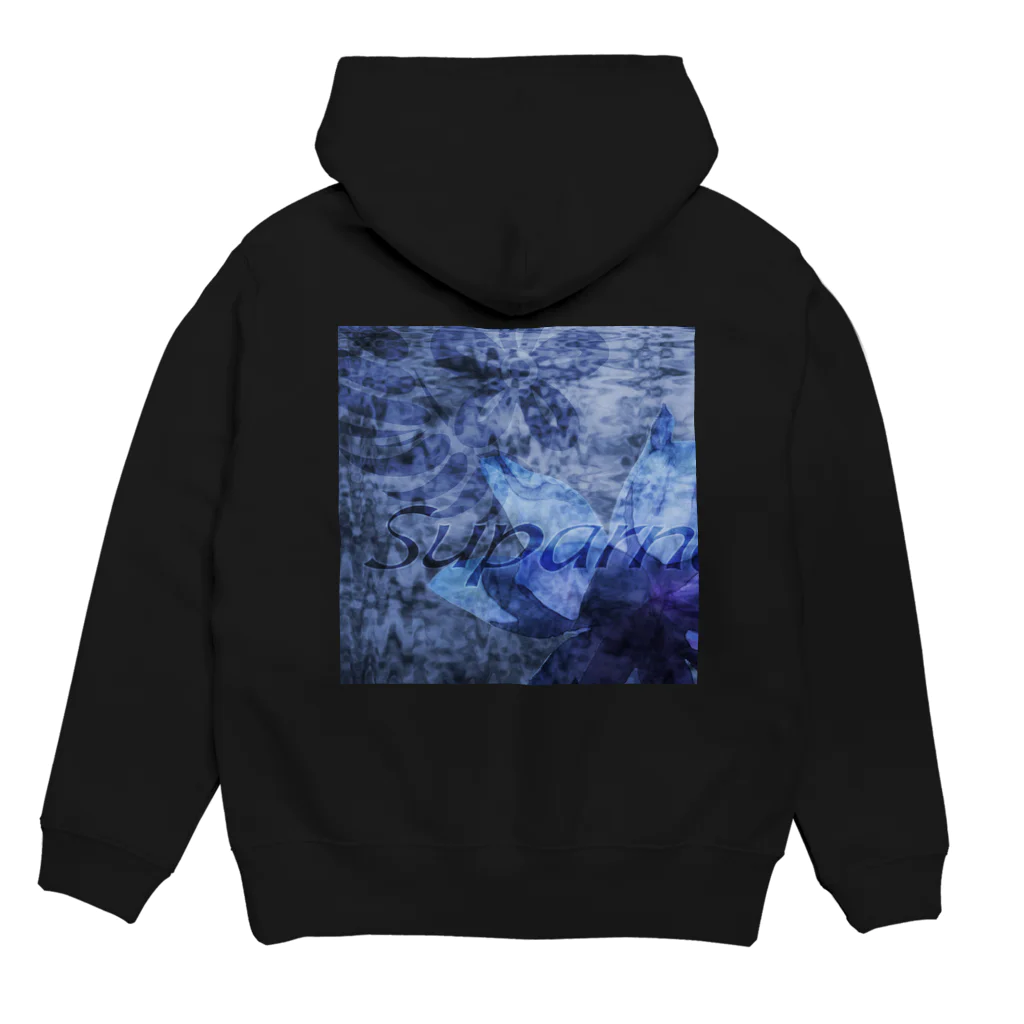 suparnaの闇夜の花 Hoodie:back