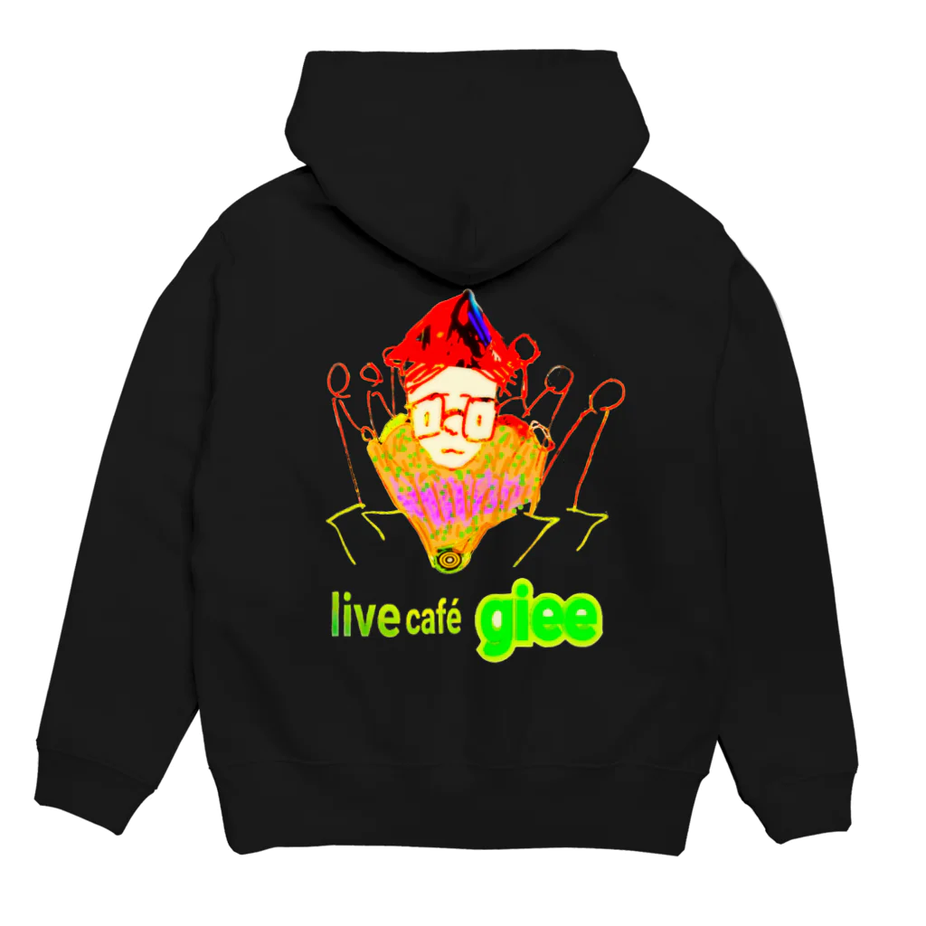 三遊亭小とりの稽古中livecaféへ Hoodie:back