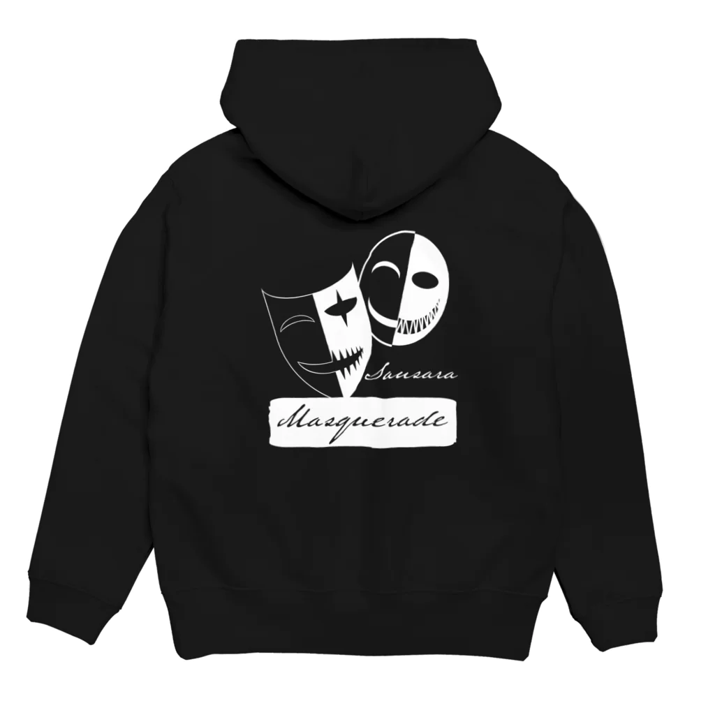 SansaraのMasquerade White Hoodie:back