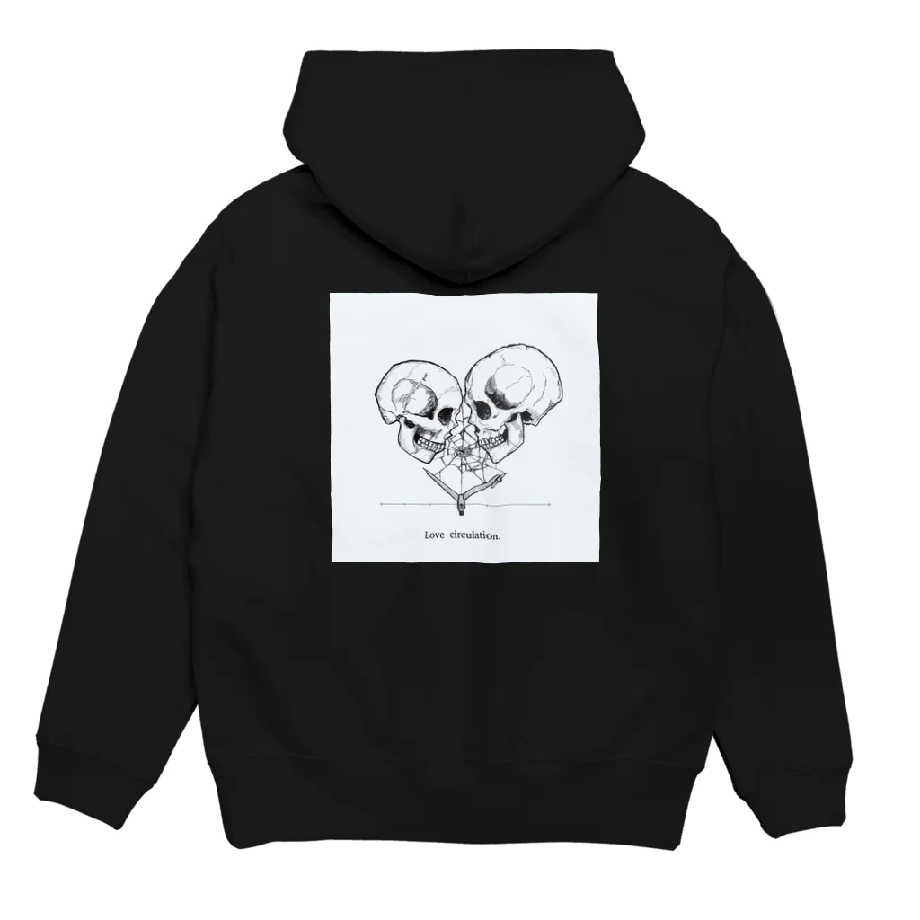 cotamのlove circulation Hoodie:back