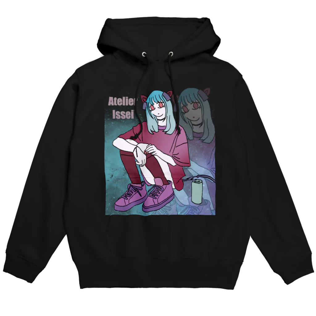 isseiartのけもの系の女の子 フレア Hoodie