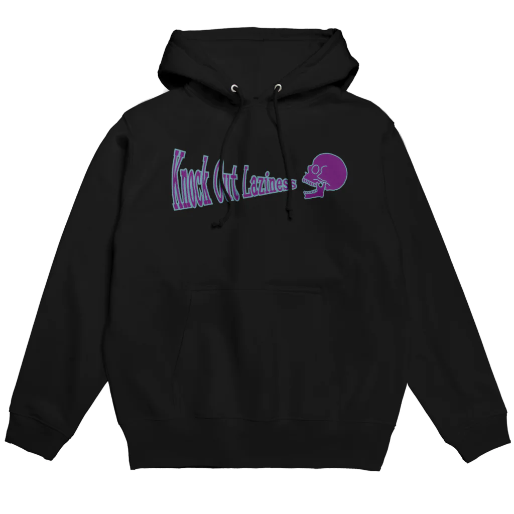 Knock Out Lazinessのskull logo hoodie(BK) パーカー