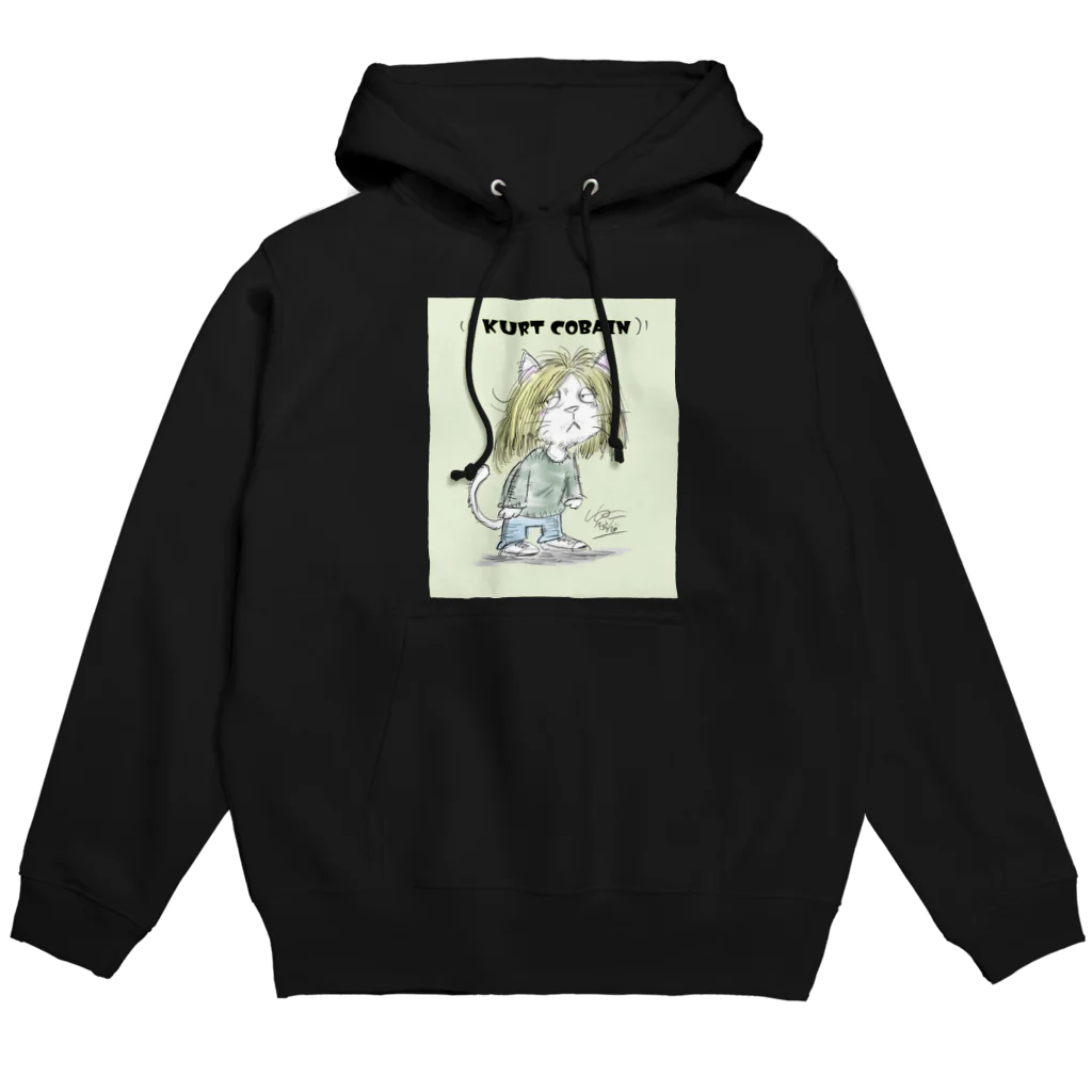 ねこしんぶん商店街の猫カートさん Hoodie