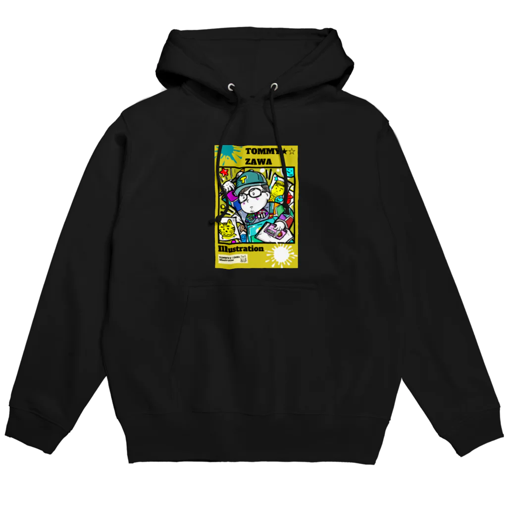 TOMMY★☆ZAWA　ILLUSTRATIONのロゴ。2021年。 Hoodie