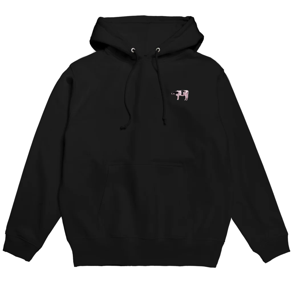 直売所のめっちゃかわいい牛の絵 Hoodie