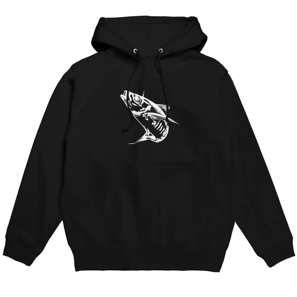 にゃんちう（ライトゲーマー）のアジパーカー白ヌキ Hoodie