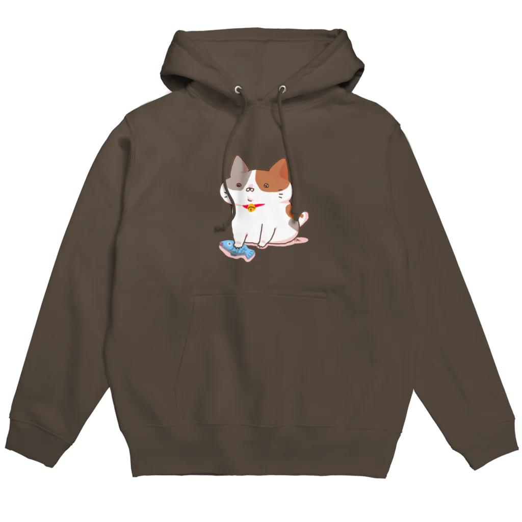 AmuAmu shopのお魚つかまえたねこ Hoodie