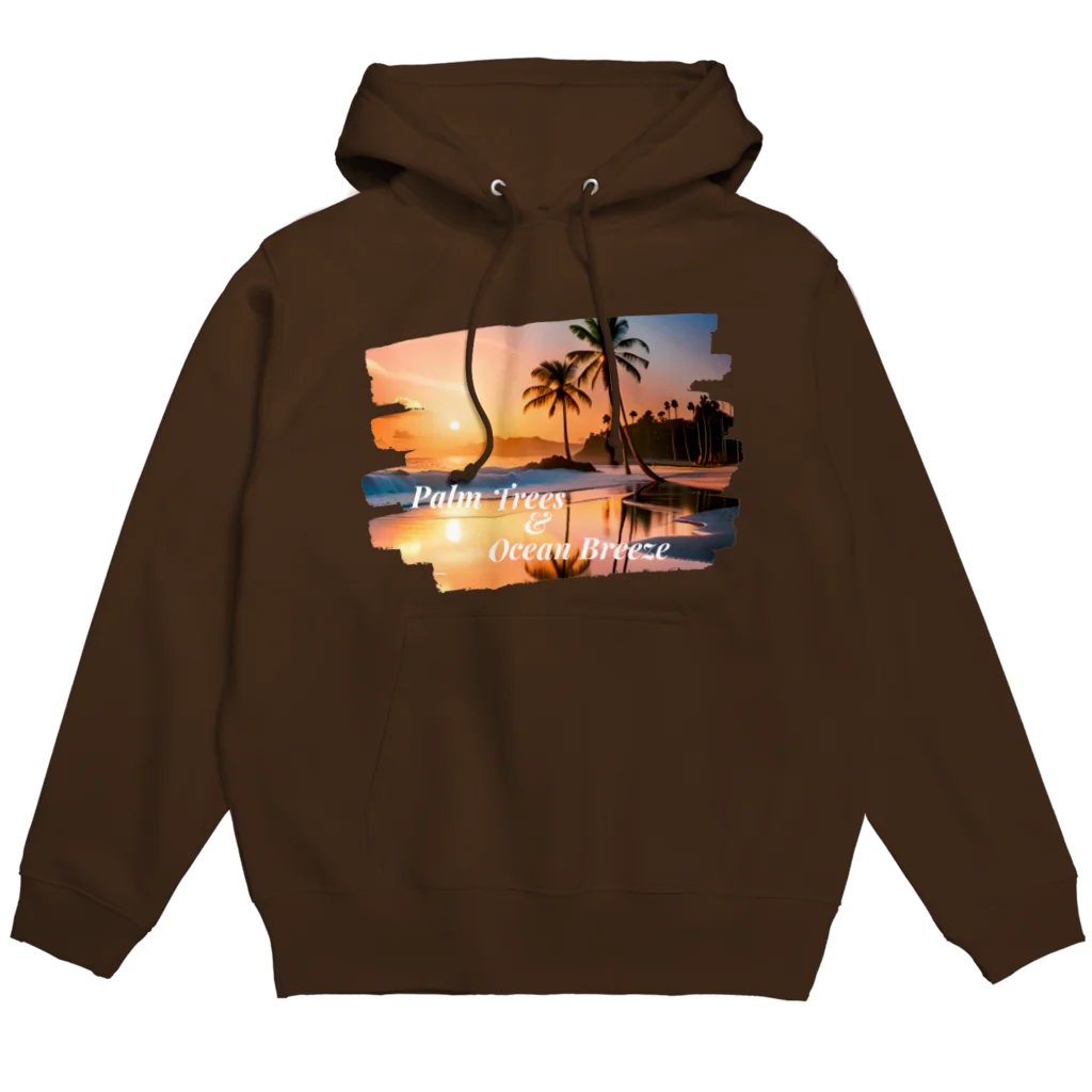 きら星のヤシの木と海のそよ風 Hoodie