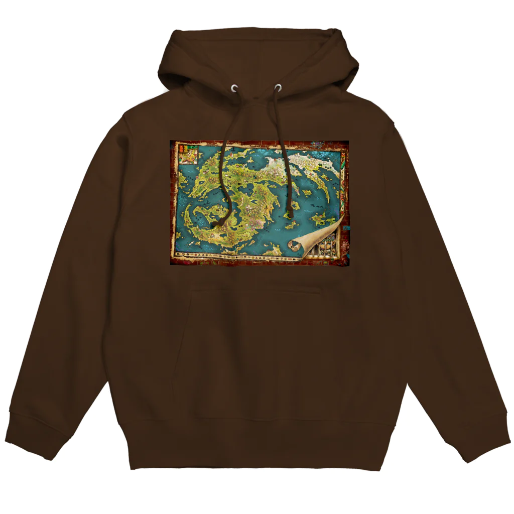 海の底のお店の竜鍵諸島マップ Hoodie
