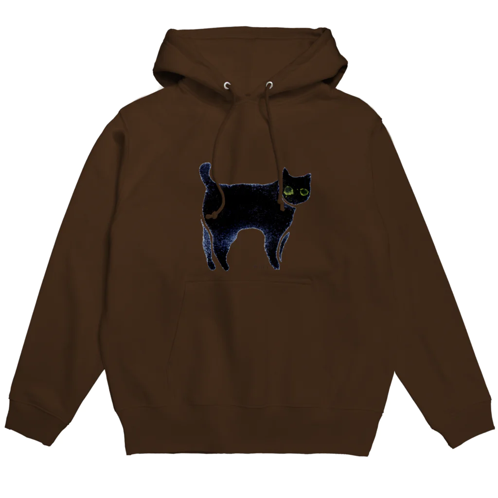 miiyaの三居屋のa piece of animation にじいろの黒ねこ TFh Hoodie