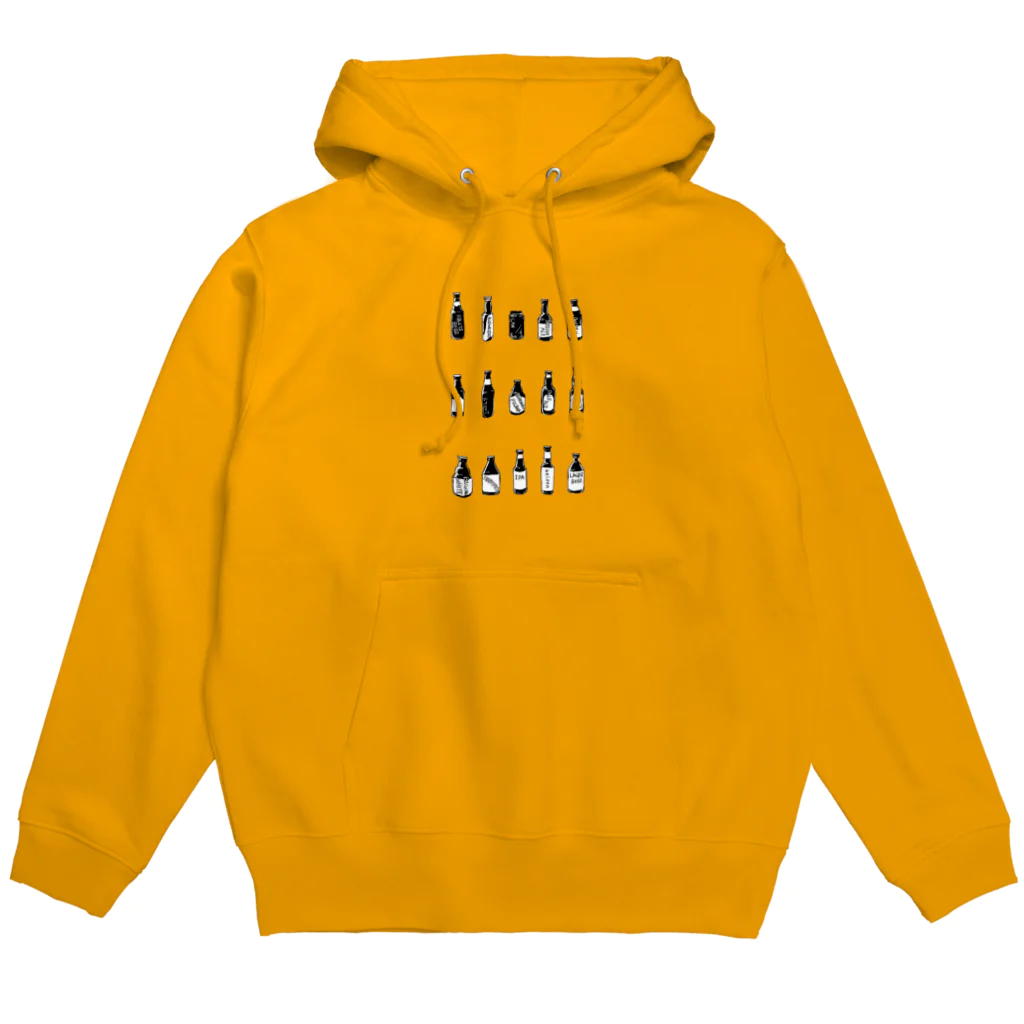 AlcoholBrigde(酒橋)のBEER Style(モノクロ背景透過ver） Hoodie