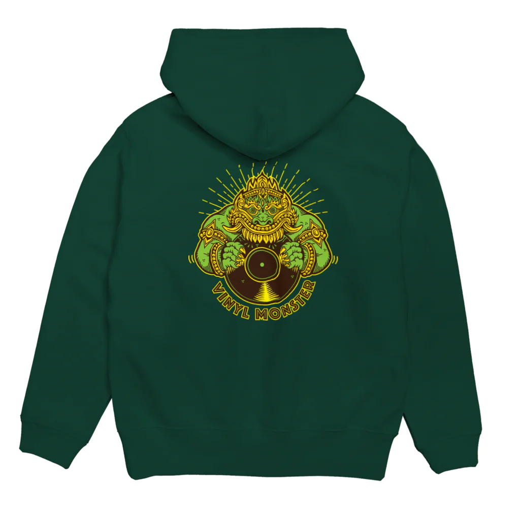 420 MUSIC FACTORYのVINYL MONSTER（ヴァイナル　モンスター）レコード怪獣 Hoodie:back