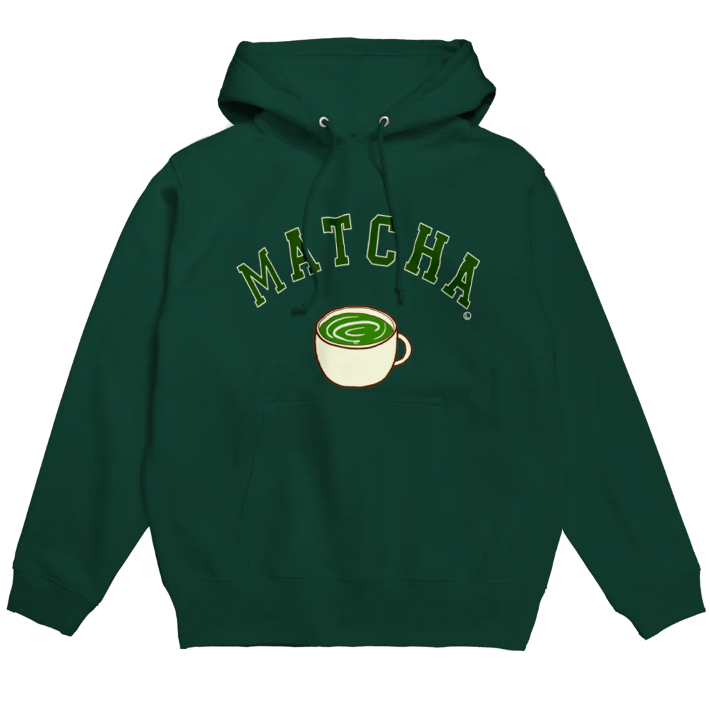 けいすけ_まちゃおの抹茶ラテロゴ/Matcha Latté logo パーカー