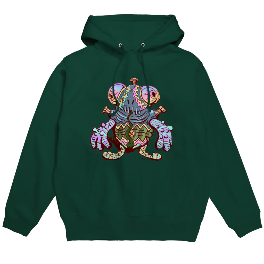 ガラクタのカメレオン怪獣 Hoodie