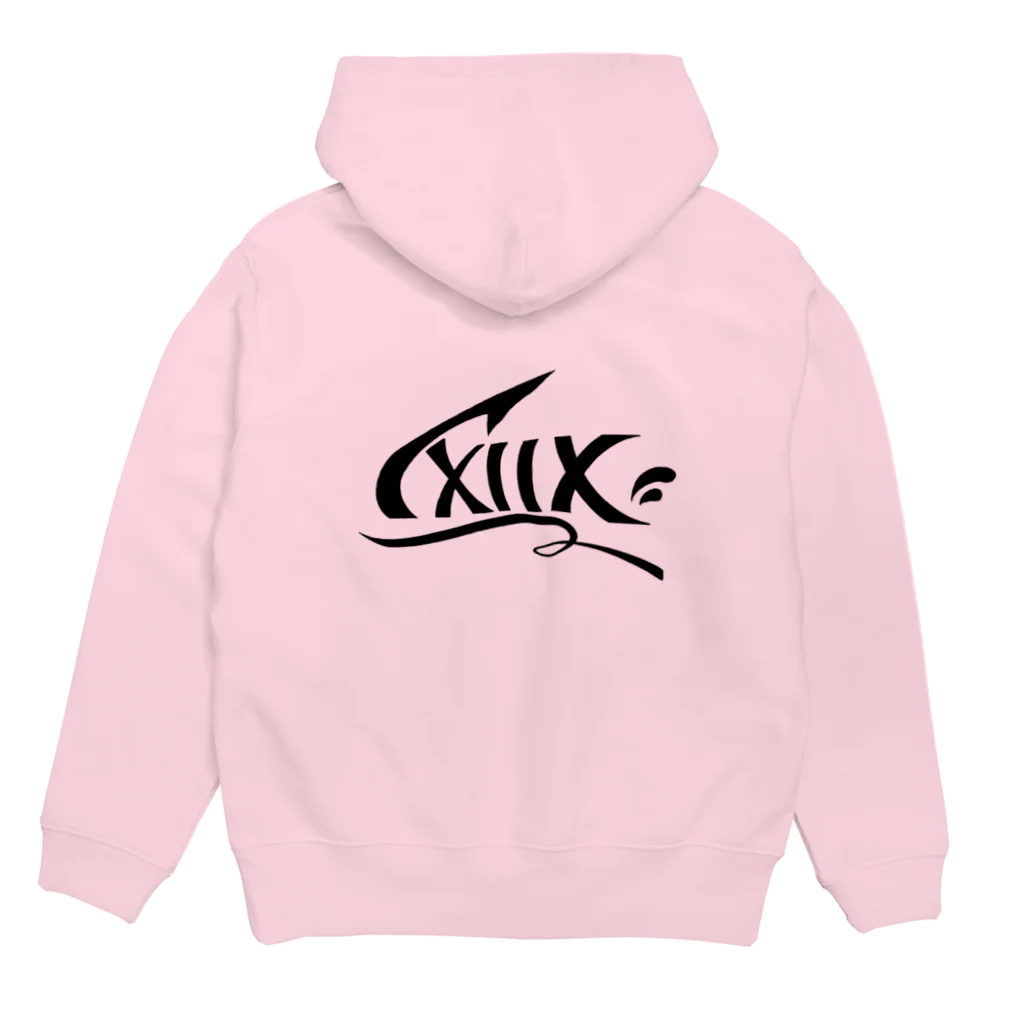 IXIIXのLOGO Hoodie:back