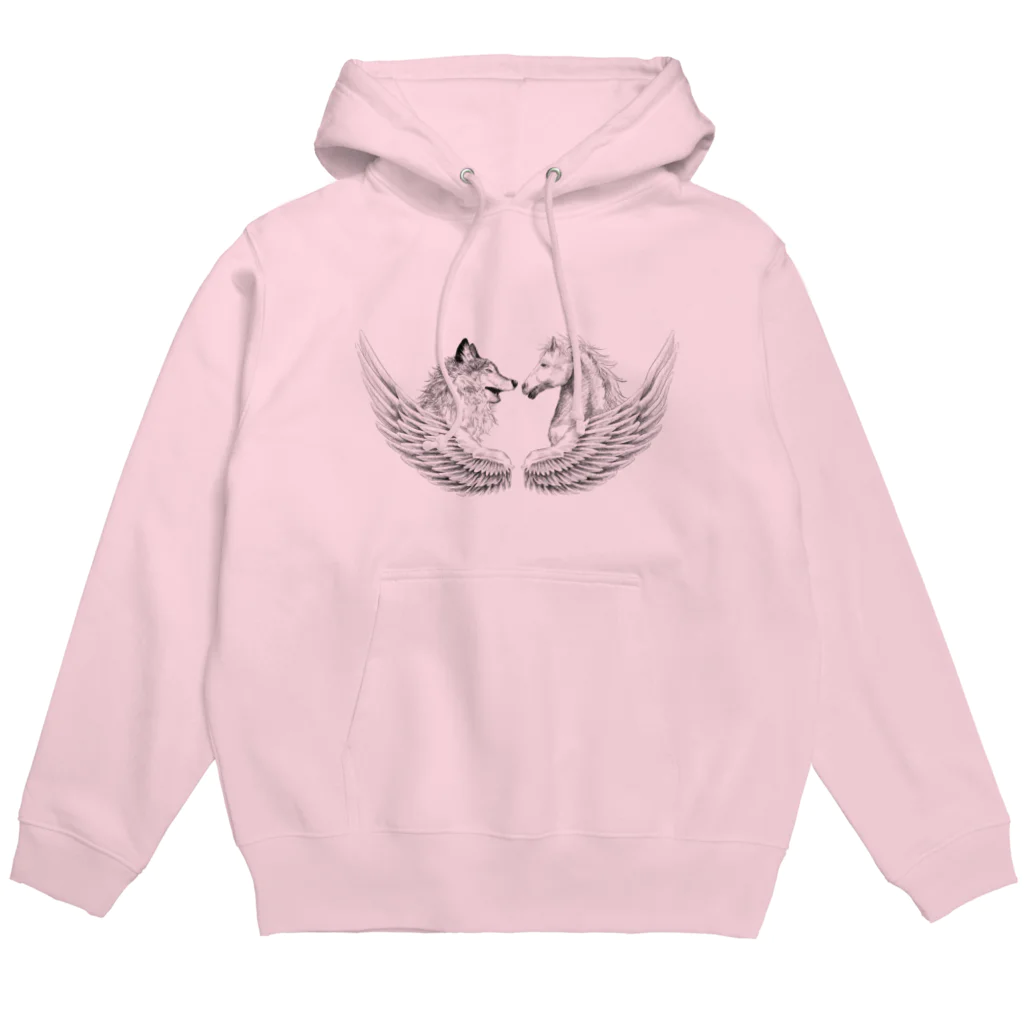 アデールのオオカミ×ペガサス Hoodie