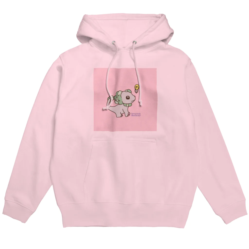 ドラゴンとダイナソーの【ひらめいた恐竜】 Hoodie