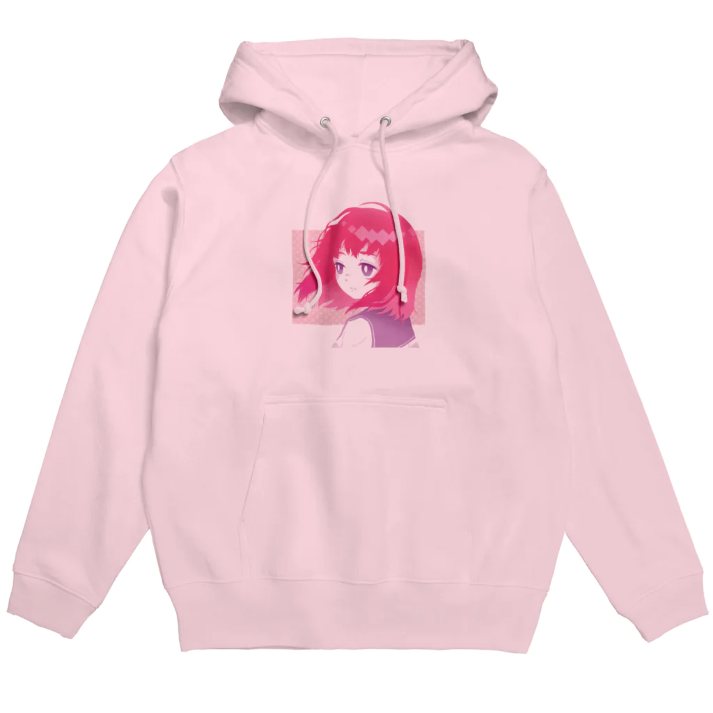 なずなずしょっぷのマゼンタガール Hoodie