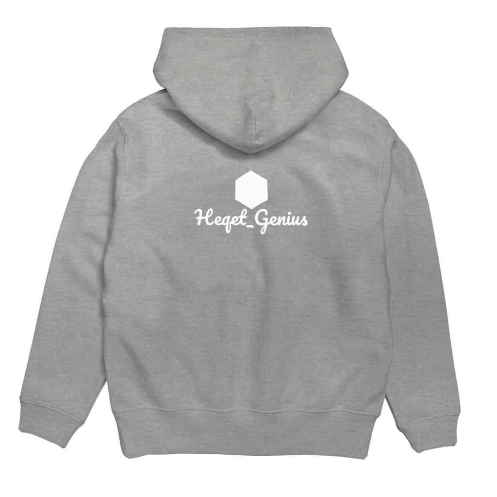 ぺけとのおもちゃ箱のHeqet_GeniousのLOGO Hoodie:back