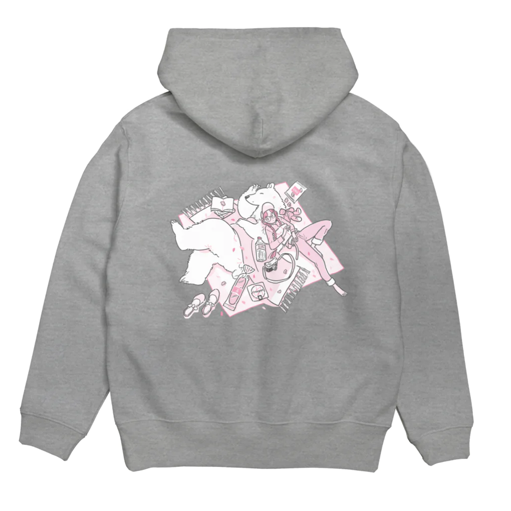 坂本彩のpicnic(pink) Hoodie:back