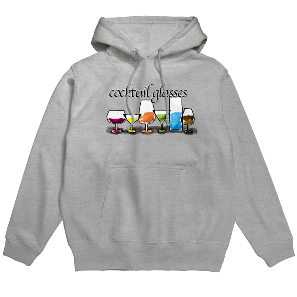 sari'sのカクテルグラス/Cocktail Glasses Hoodie