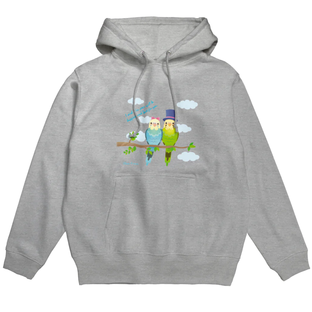 Satokostudioのセキセイペア Hoodie