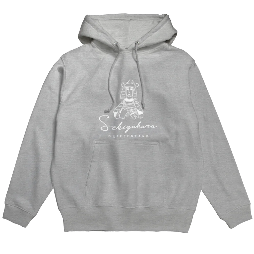 関ケ原CoffeeStandの白インクアイテム Hoodie