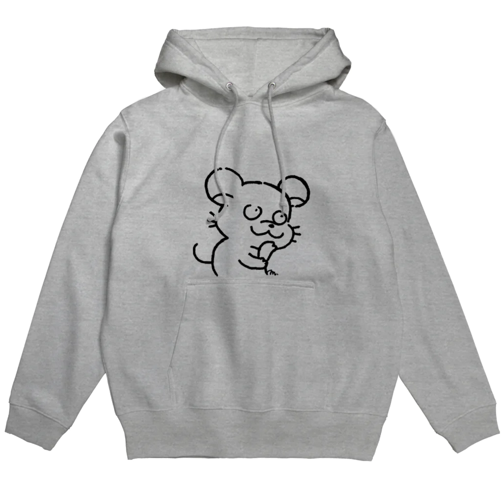 AmuAmu shopのまるで思慮深いねずみ Hoodie