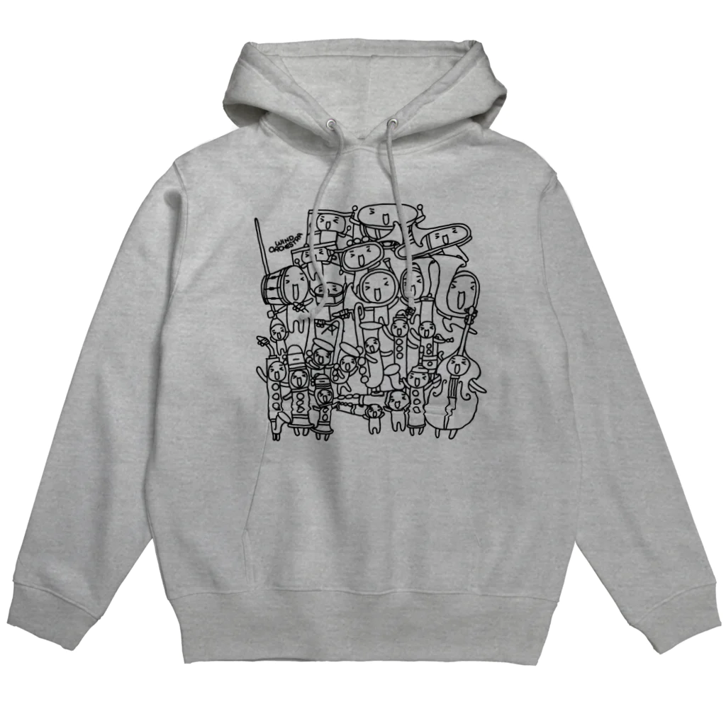 オダミヨの吹奏楽黒 Hoodie