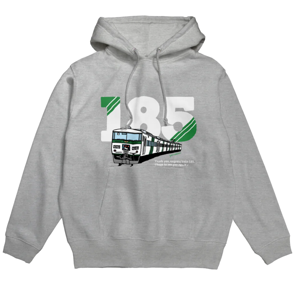 やすこーん（YASCORN）鉄道の鉄道：「踊り子」185系デザイン（濃色用） Hoodie