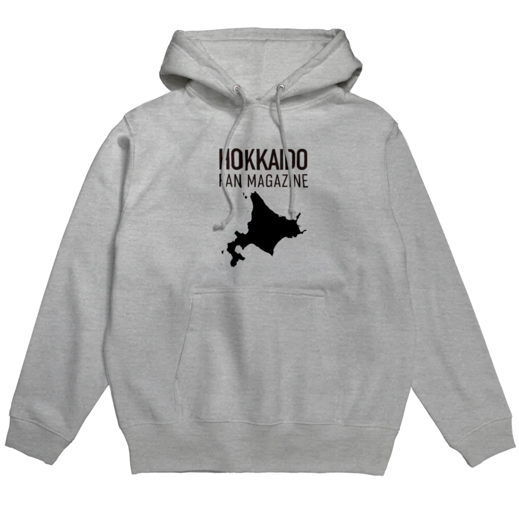 北海道ファンマガジン編集部の北海道ファンマガジン黒地図ロゴ Hoodie