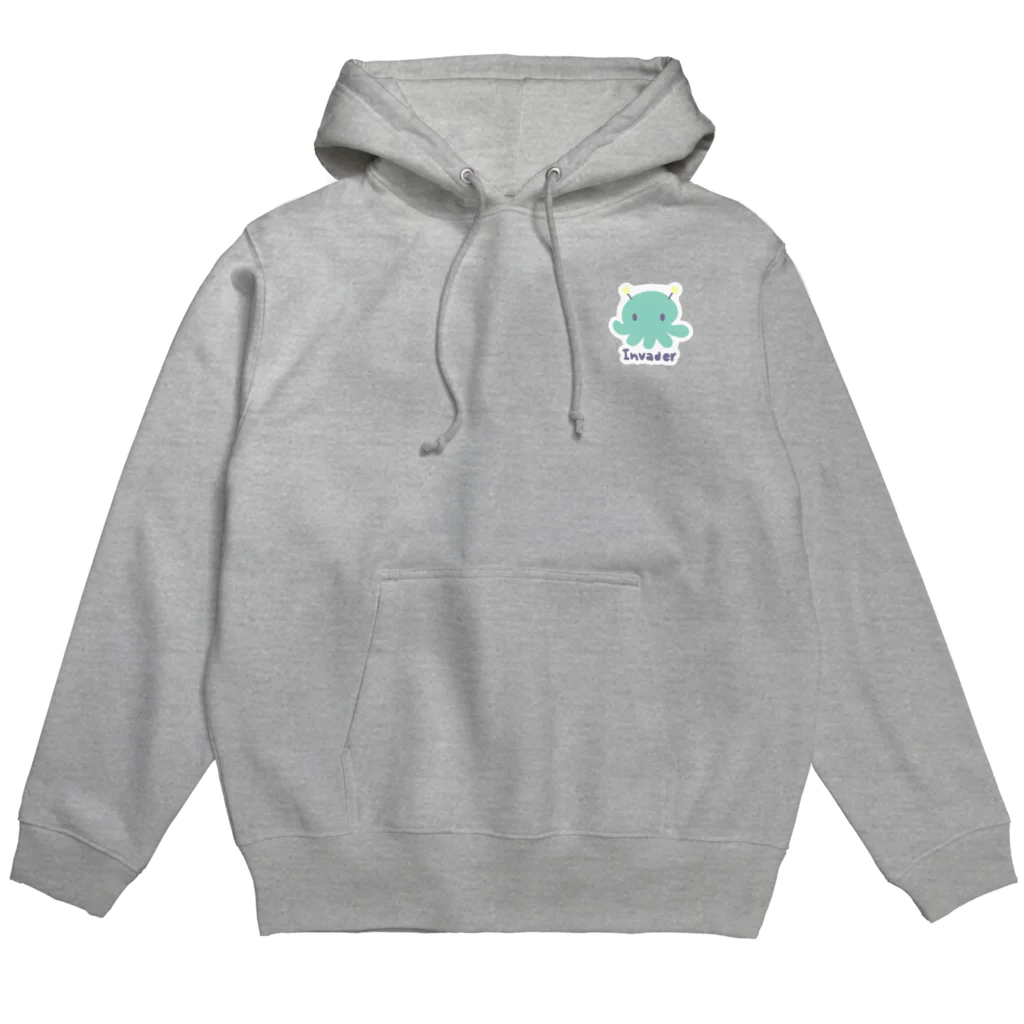 ガーワのおみせですのインベーダーワッペン Hoodie