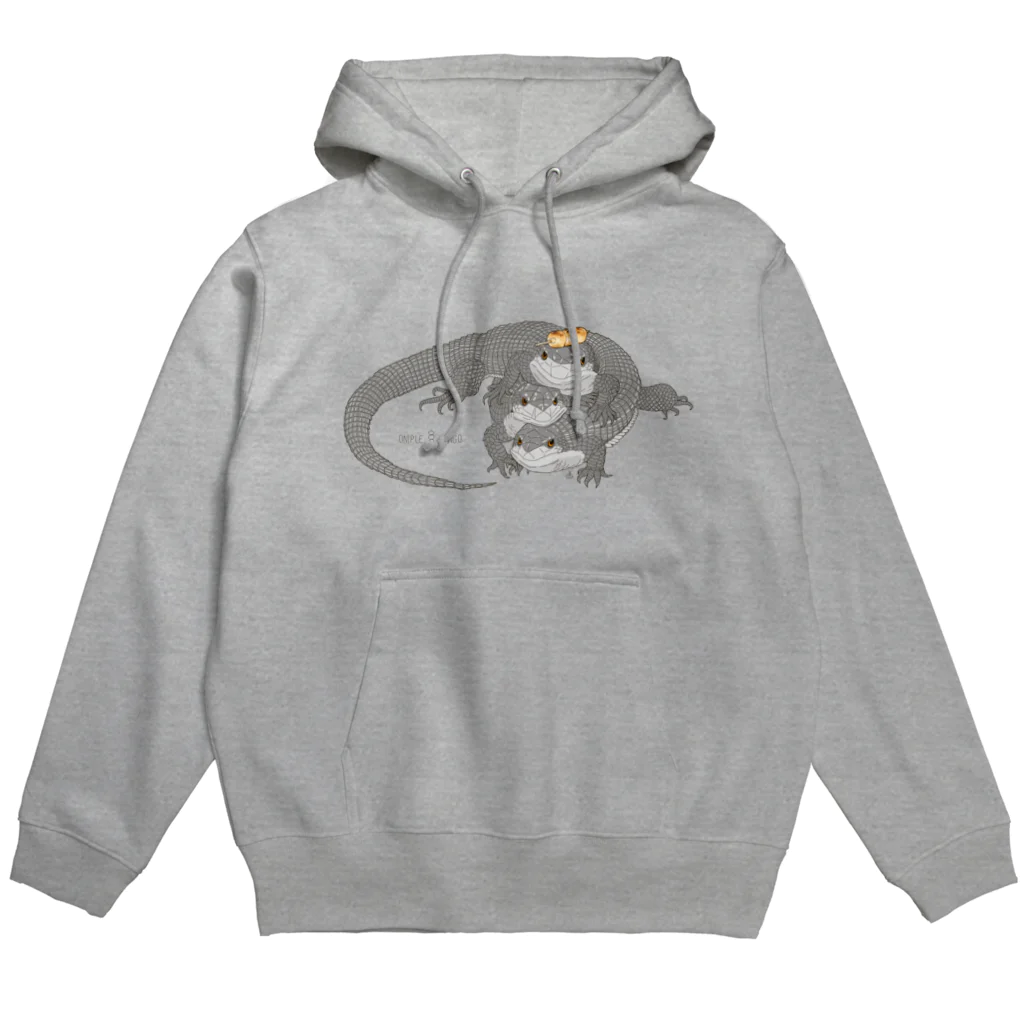 aknのオニプレ団子（灰） Hoodie