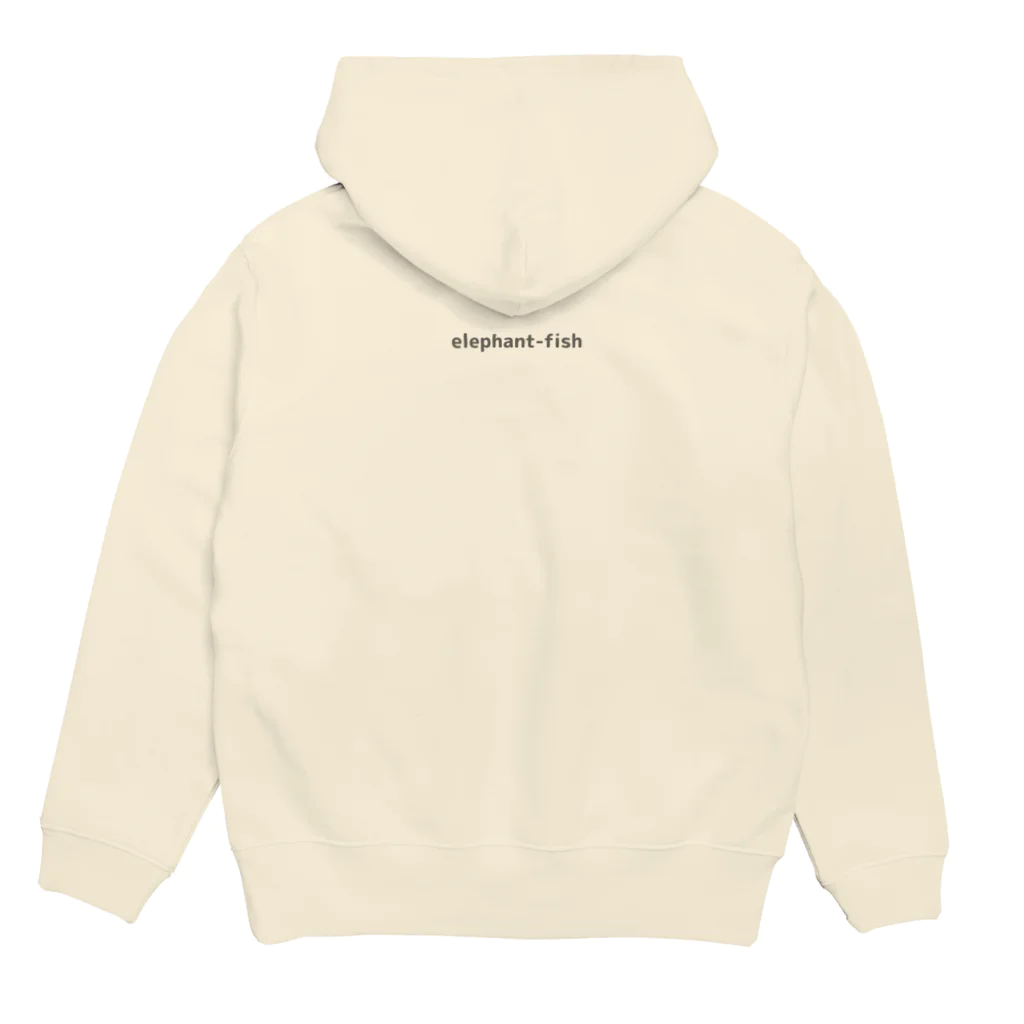 elephant-fishのシンプルアー２ Hoodie:back