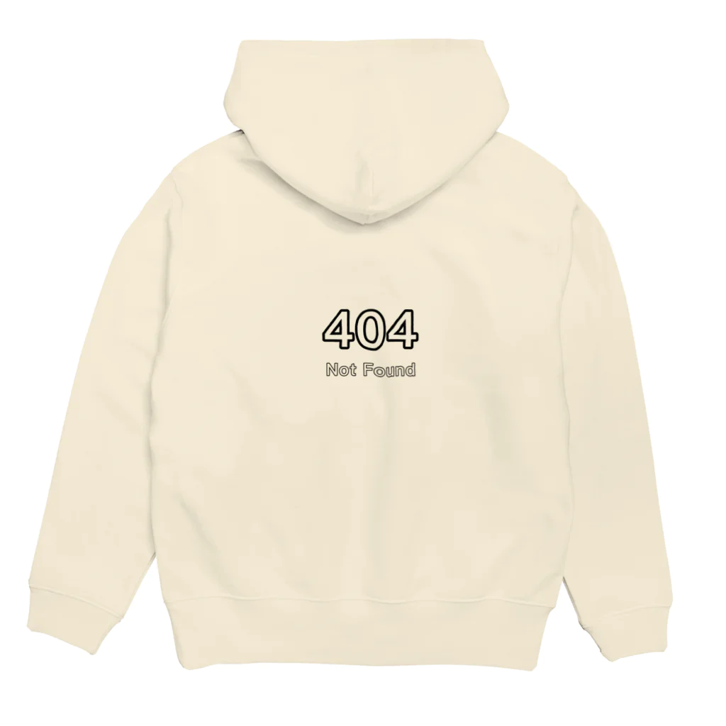 生きづらさお助けやさんのERROR：404 Not Found Hoodie:back