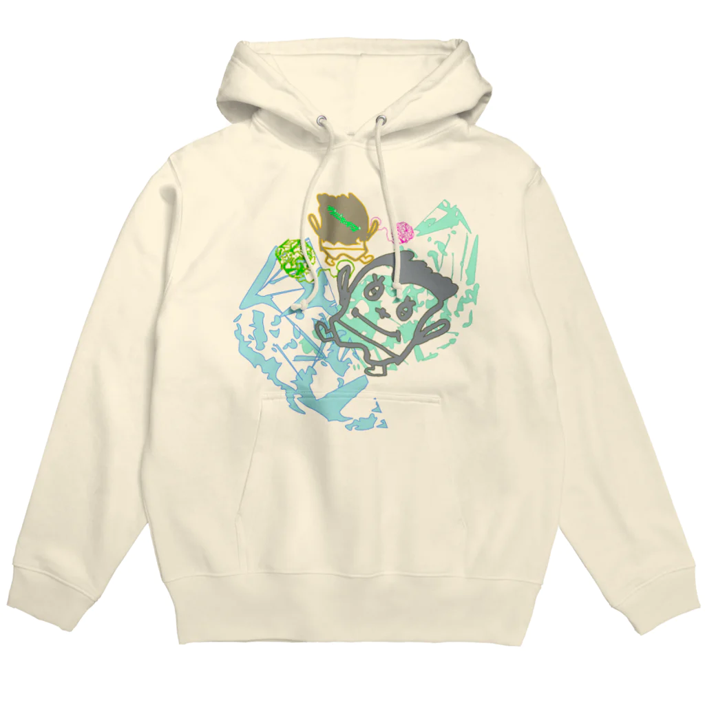 カニホイップの地球を毛玉に Hoodie