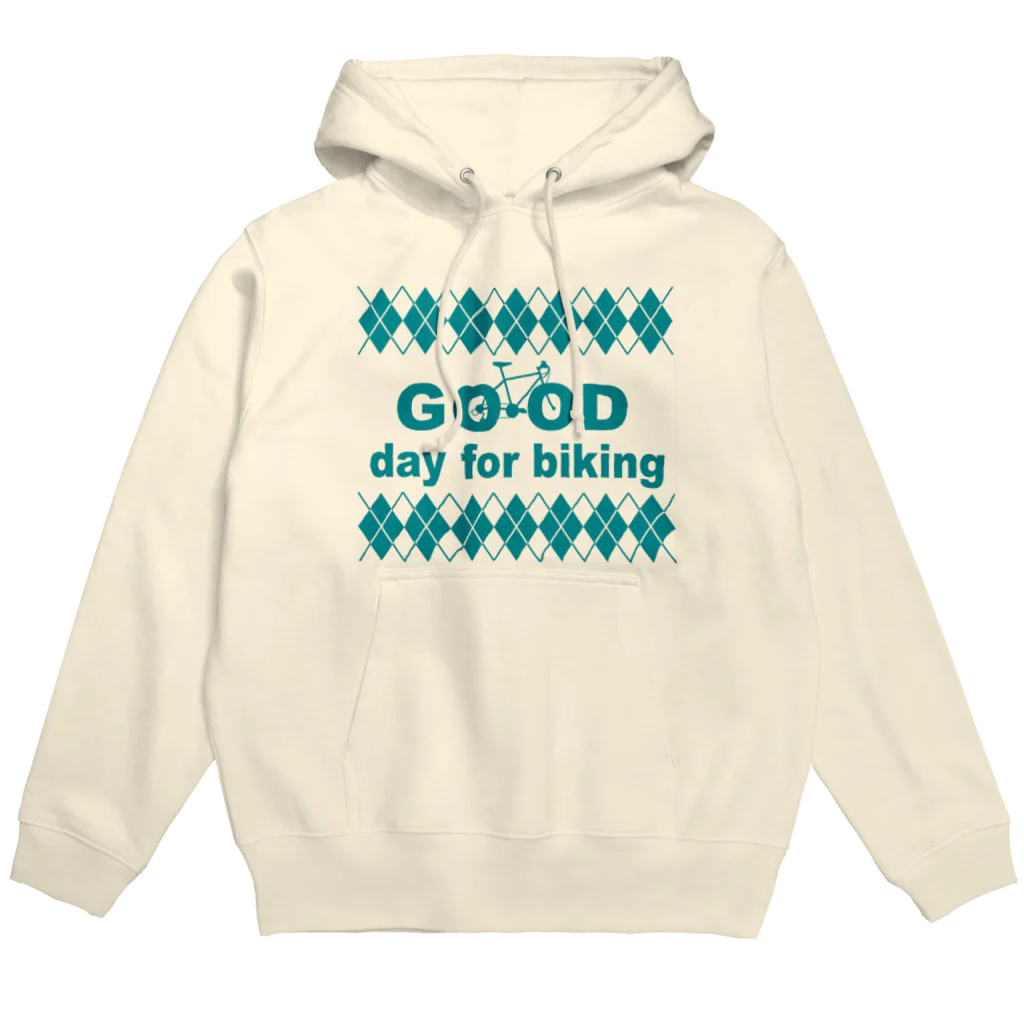 キッズモード某のチャリロゴアーガイル(mint) Hoodie