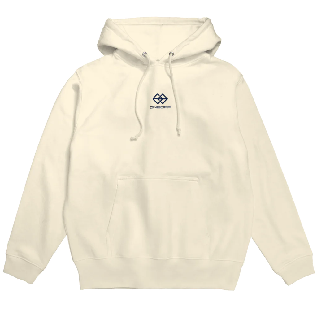 ONEOFFの【ネイビー文字】ONEOFFセンターロゴパーカー Hoodie