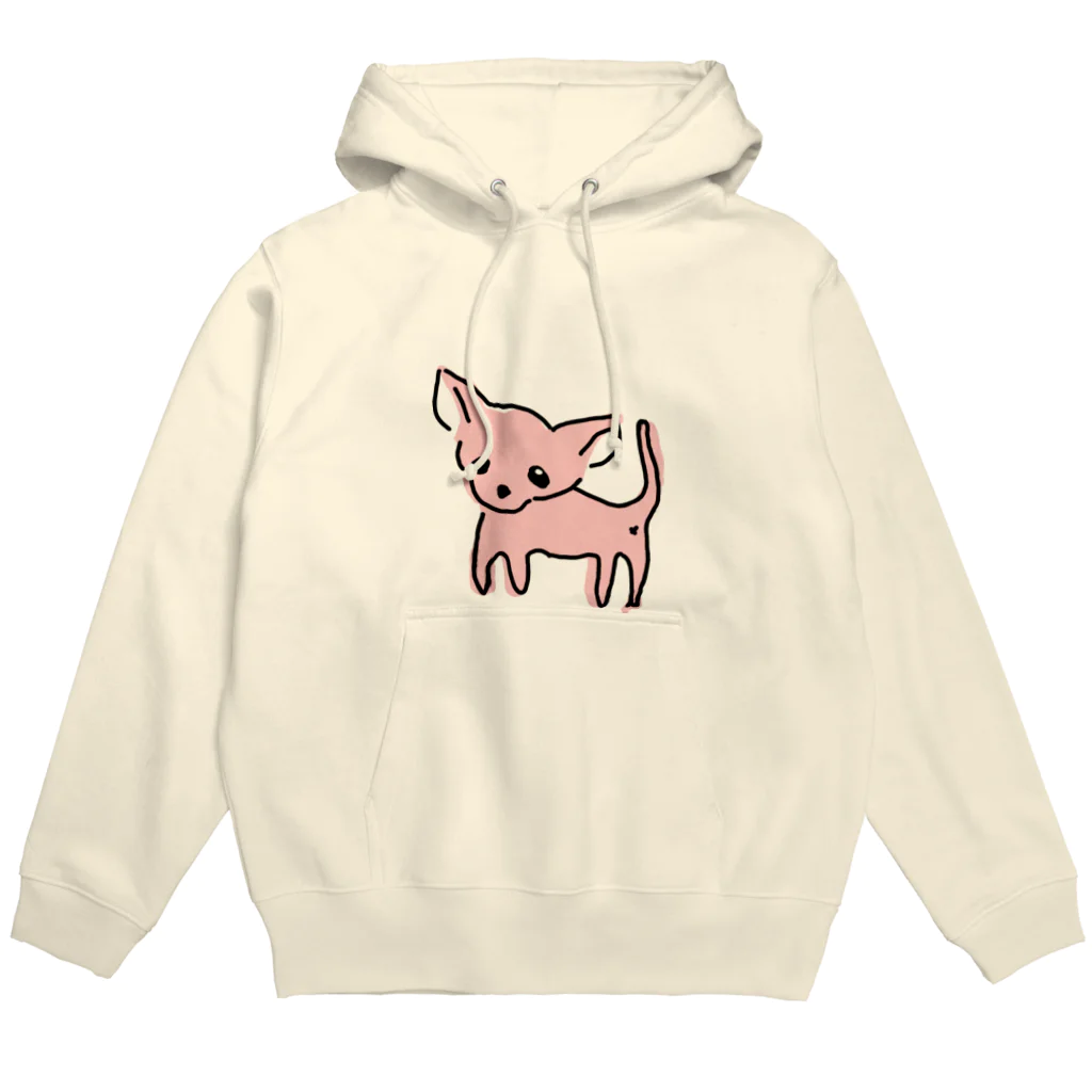 akane_art（茜音工房）のゆるチワワ（ピンク） Hoodie