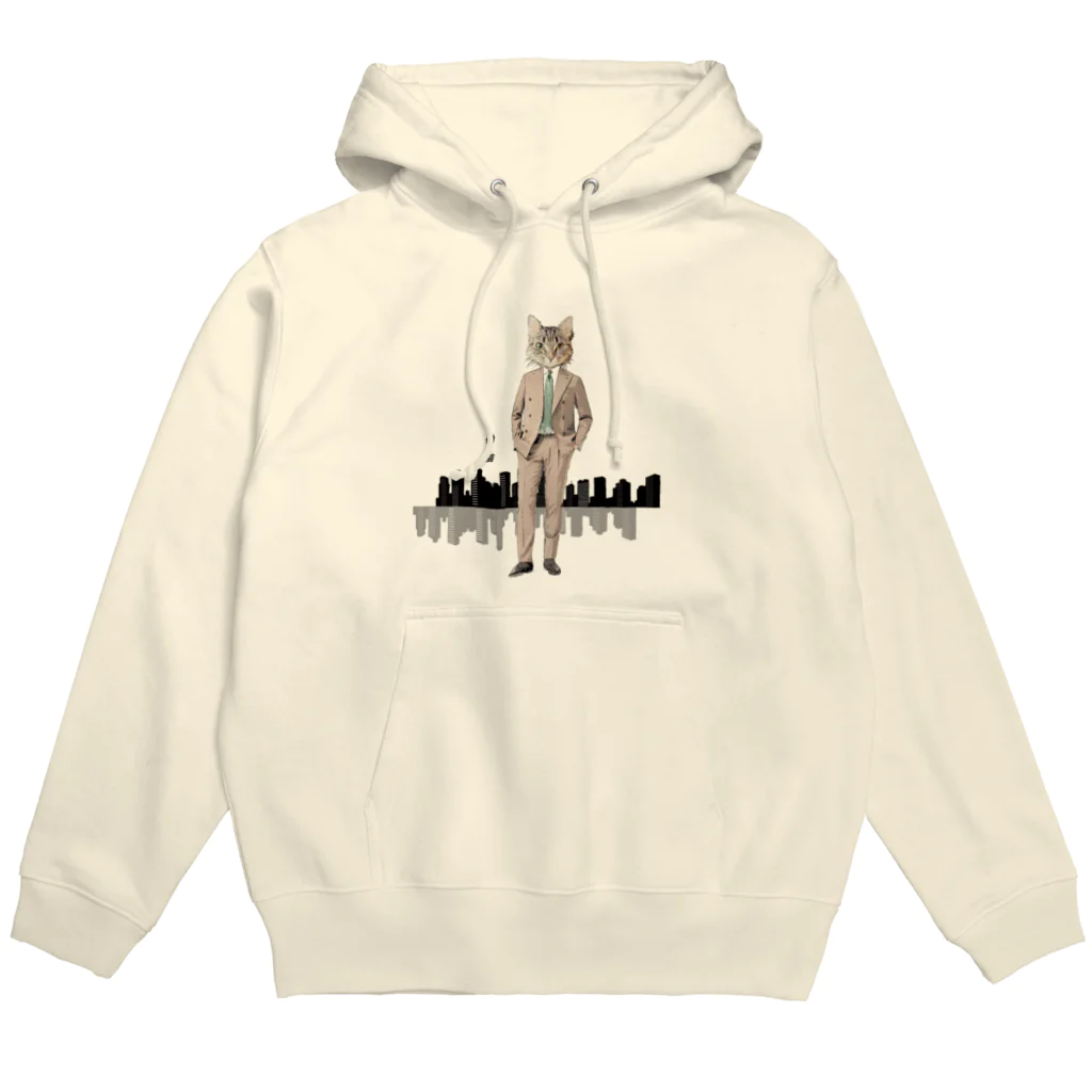 mimi_factoryの働く猫 Hoodie